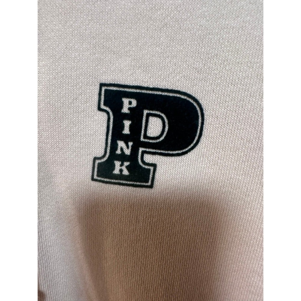 Victoria's Secret PINK ivory/ white Shell Campus Zip Up Hoodie, long sleeve, XXL - Picture 3 of 9